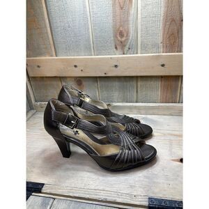 9m Air Supply Womens Comfort System Bronze Heels Shoes 'Nana' 751159